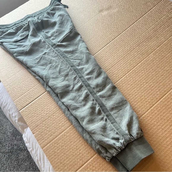 Splendid Lakeside Jogger, lyocell/linen blend, moss green, size S - Picture 12 of 14